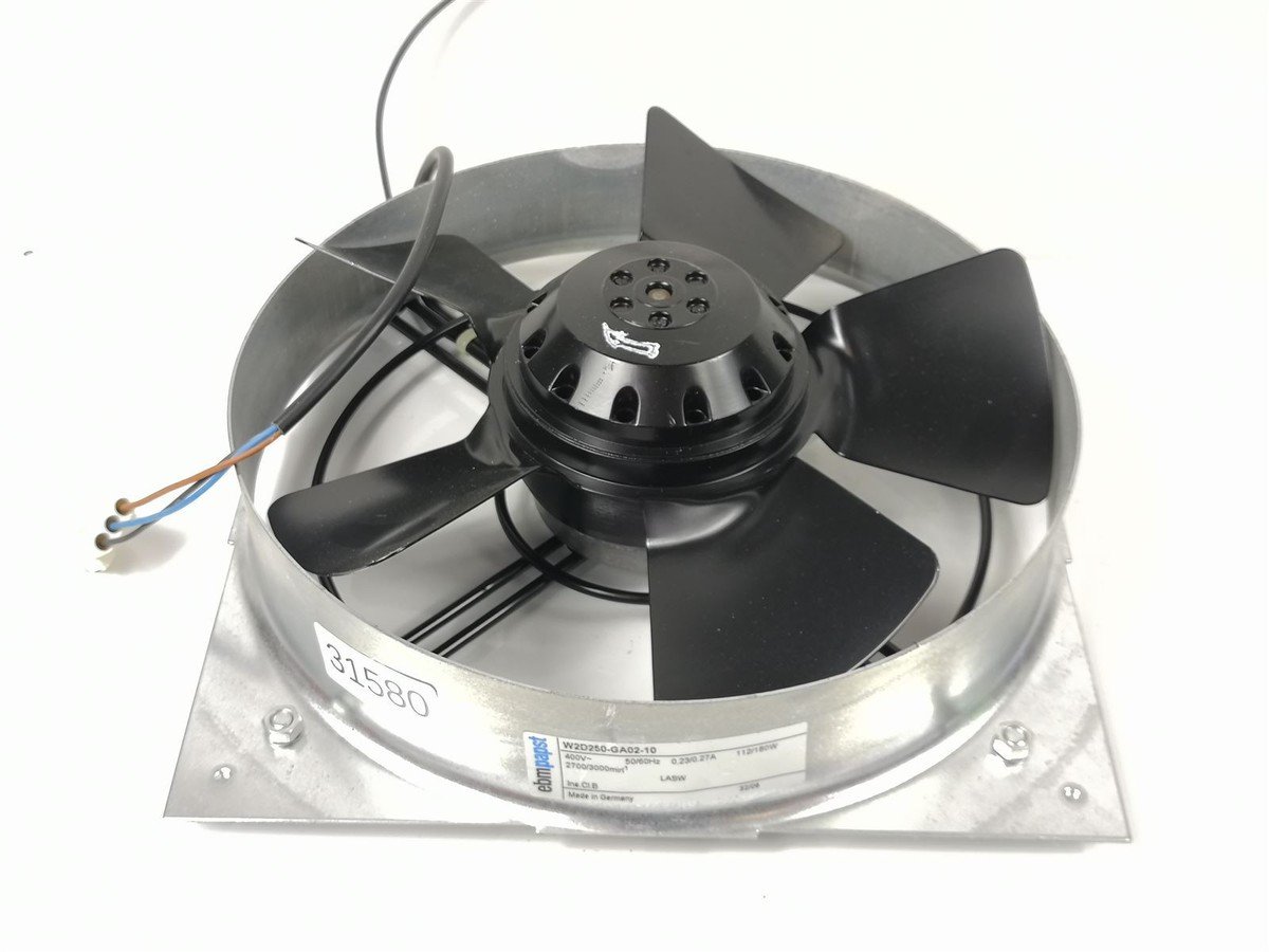 ebm-papst W2D250-GA02-10 3-Phase AC Axial Fan | 400VAC | 618 CFM | IP44 | 3000 RPM 1 ebm-papst W2D250-GA02-10 3-Phase AC Axial Fan | 400VAC | 618 CFM | IP44 | 3000 RPM