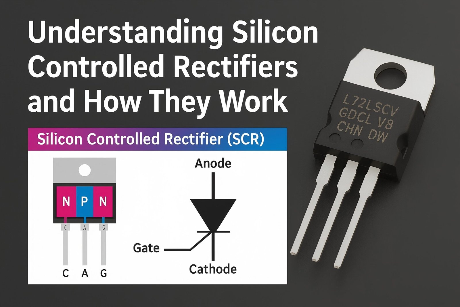 Understanding Silicon Controlled Rectifiers and How They Work 1 Silicon controlled rectifier diagram and explanation