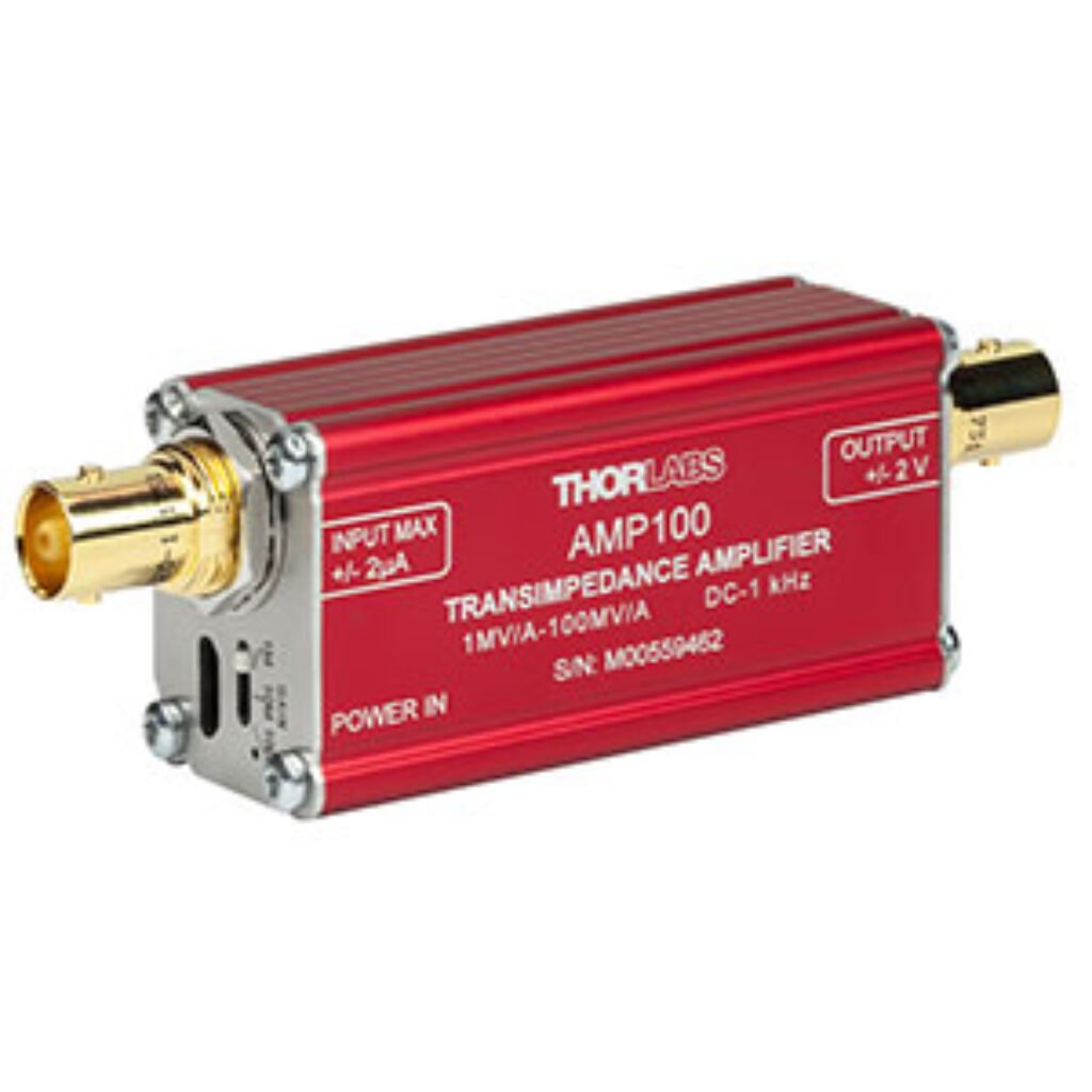 amp100 transimpedance amplifiers for photodiodes