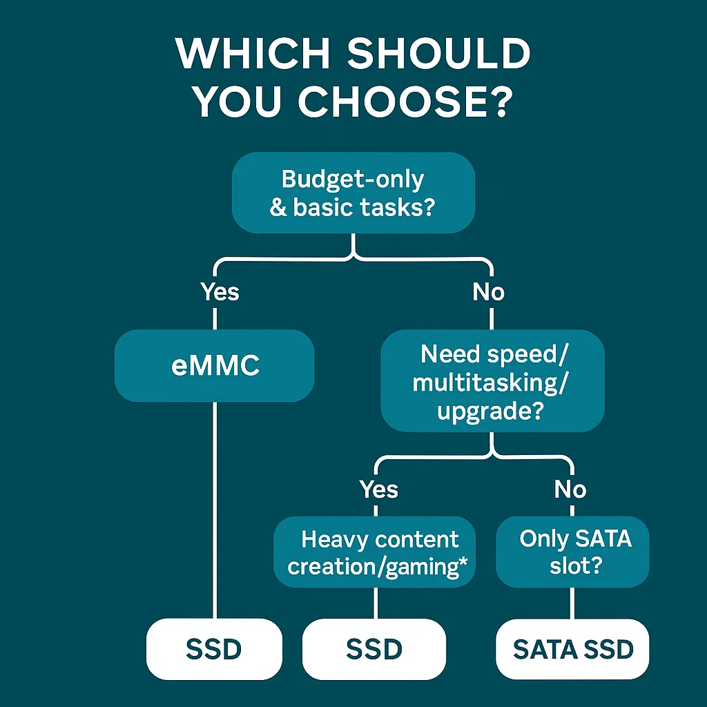 eMMC vs SSD: What’s the Real Difference (and Which One Should You Buy)? 7 hwo-to-choose-ssd-emmc