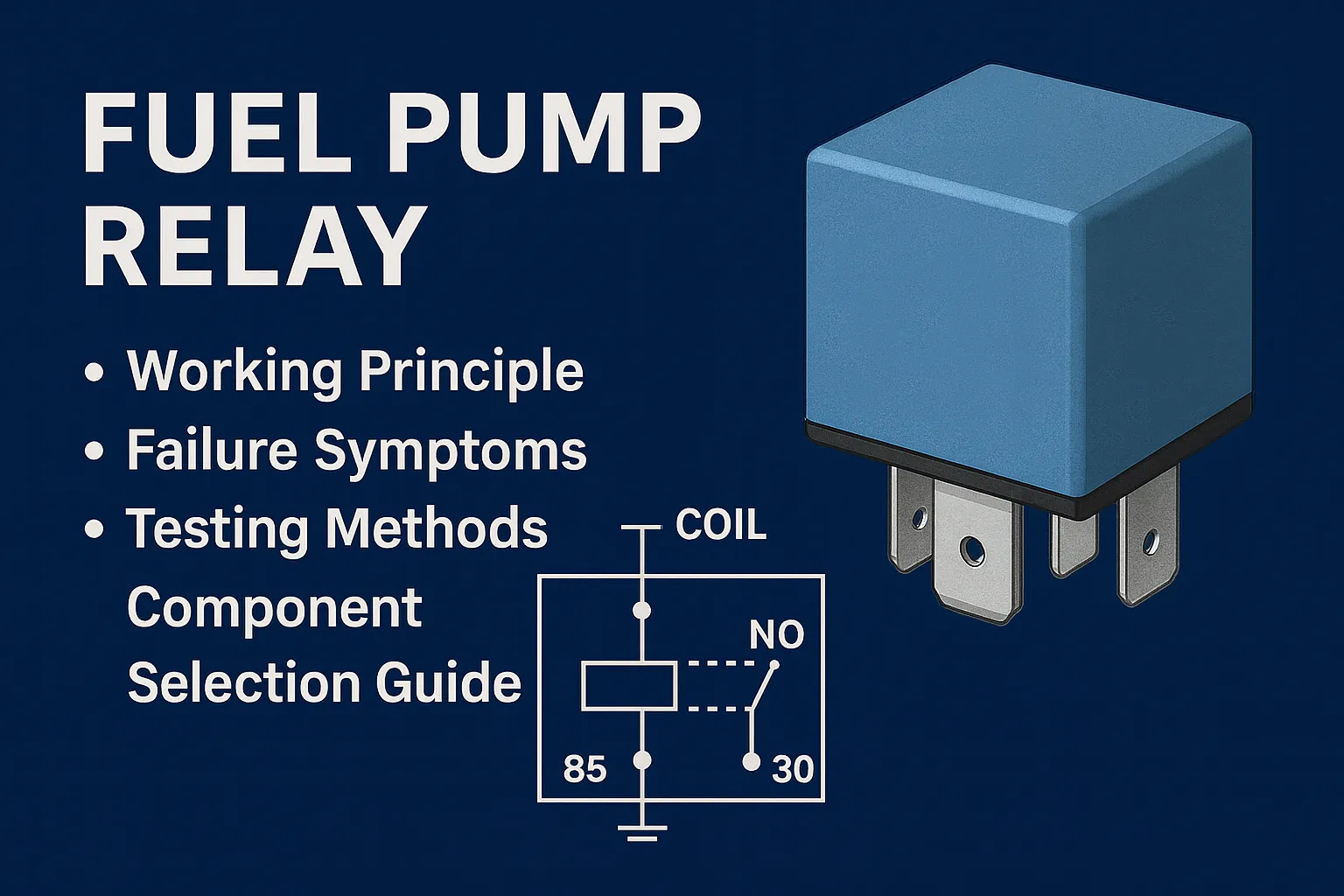 Fuel Pump Relay: Working Principle, Failure Symptoms, Testing Methods, and Component Selection Guide 1 fuel-pump-relay