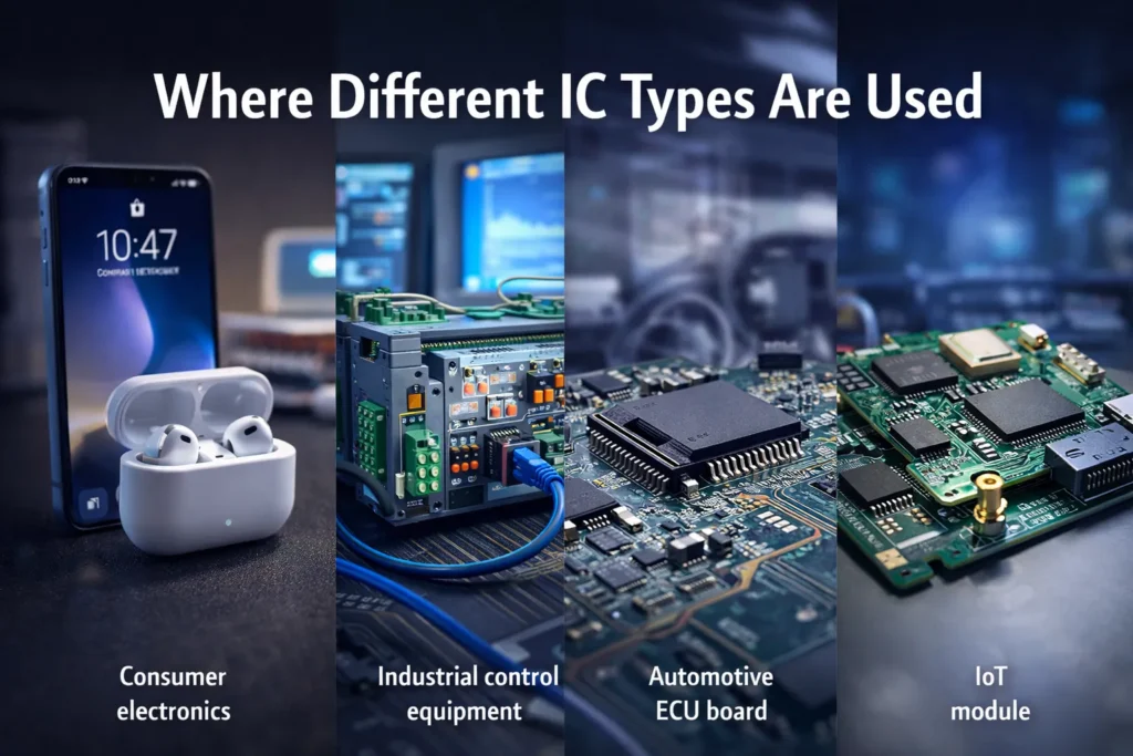 Common application scenarios for different types of integrated circuits