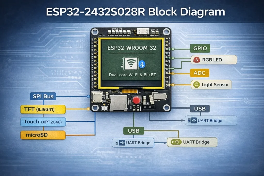 cheap-yellow-display-ESP32-2432S028R-block-diagram