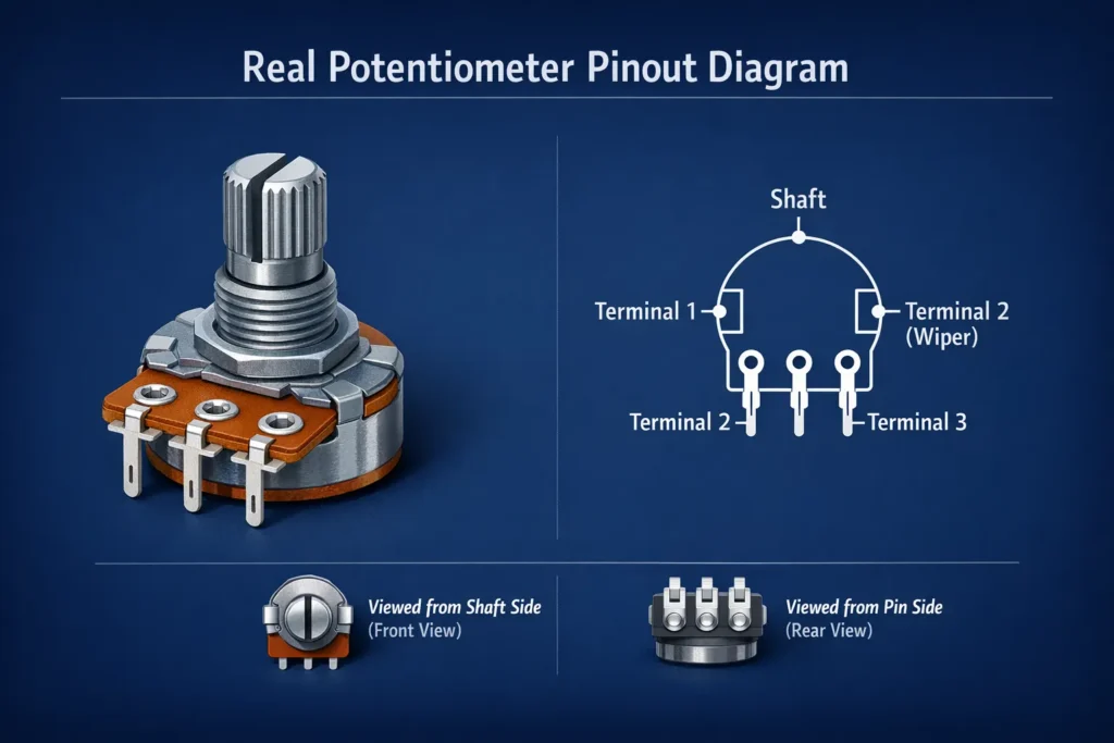 real potentiometer pinout diagram