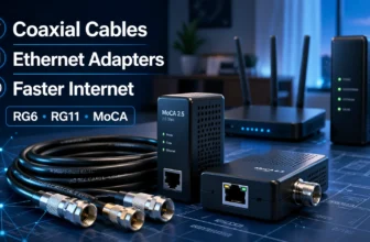 Coaxial cables and Ethernet adapters for faster home internet