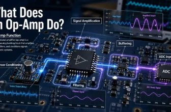 What does an op-amp do in analog circuits