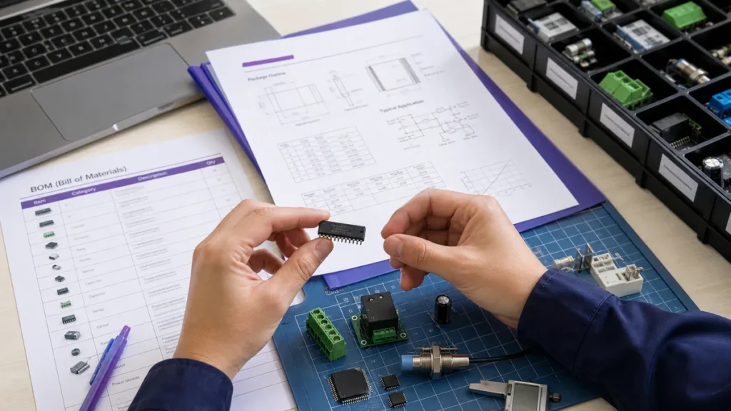 Industrial Electronic Components: Types, Applications, and Sourcing Guide 3 Industrial electronic component sourcing checklist with part numbers, datasheets, manufacturer, quantity, and condition verification
