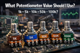 What Potentiometer Value Should You Use? 1k vs 5k vs 10k vs 50k vs 100k