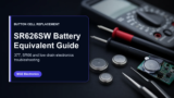 SR626SW Battery Equivalent and Button Cell Replacement Guide